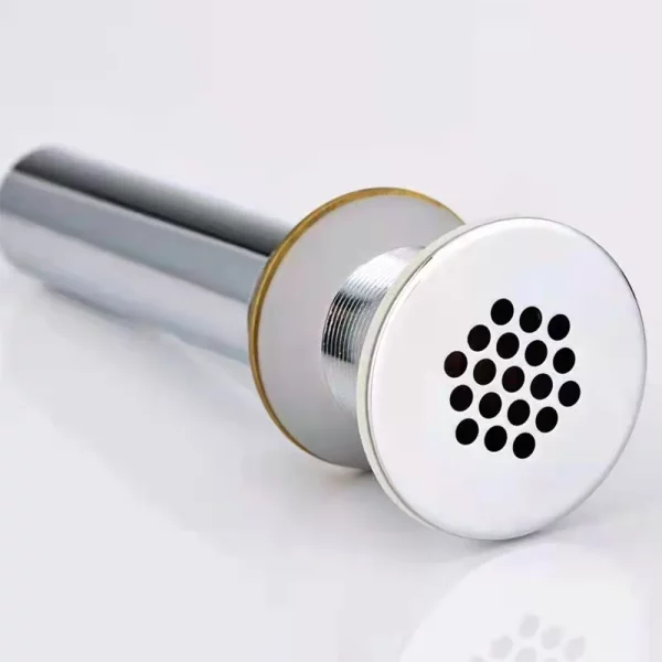 Bathtub Drain Grid or Strainer in Chrome